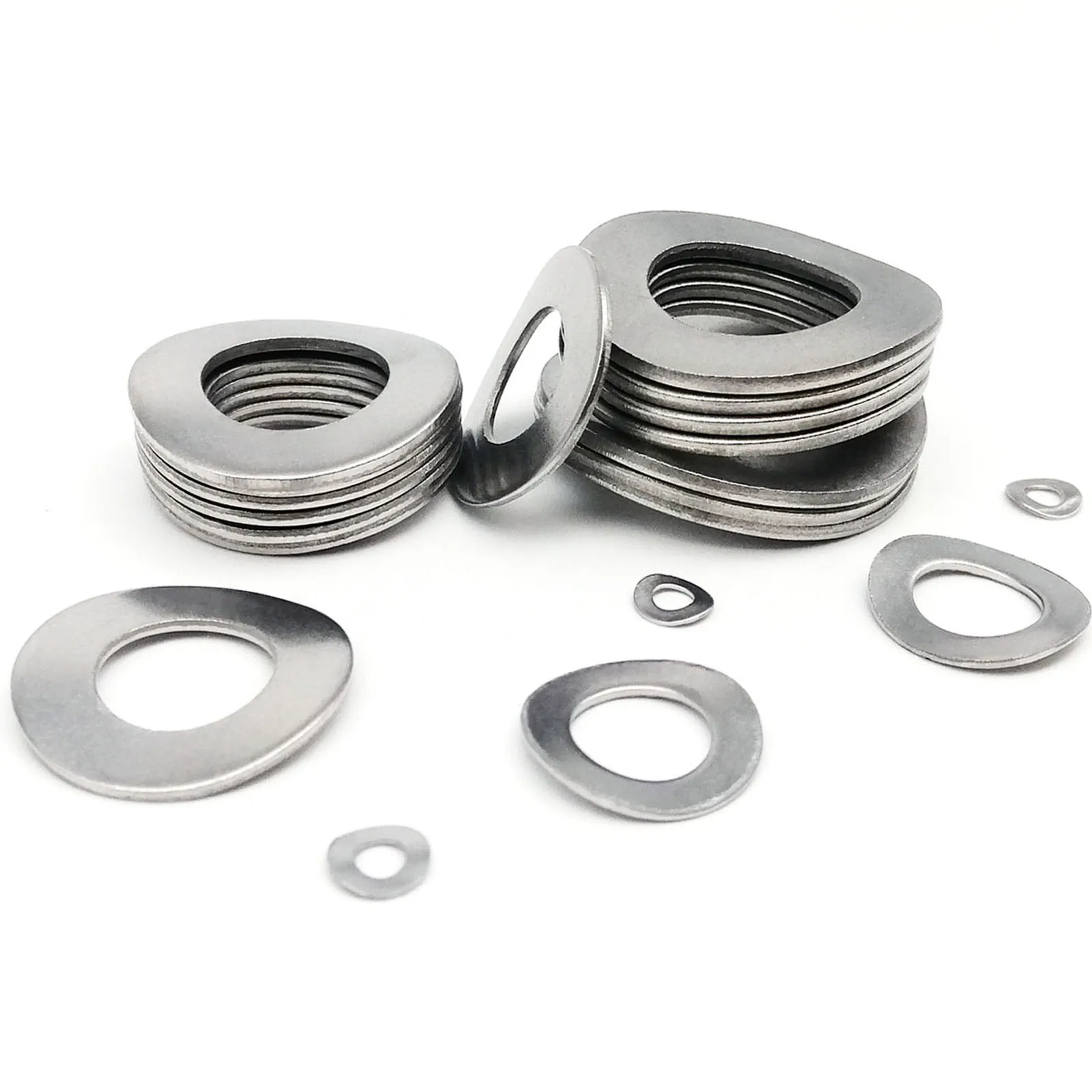 

DIN137B M2 M2.5 M3 M4 M5 M6 M8 M10 M12 M16 304 Stainless Steel Curved Wave Crest Shape Spring Washer Gasket for Bearing Shafts