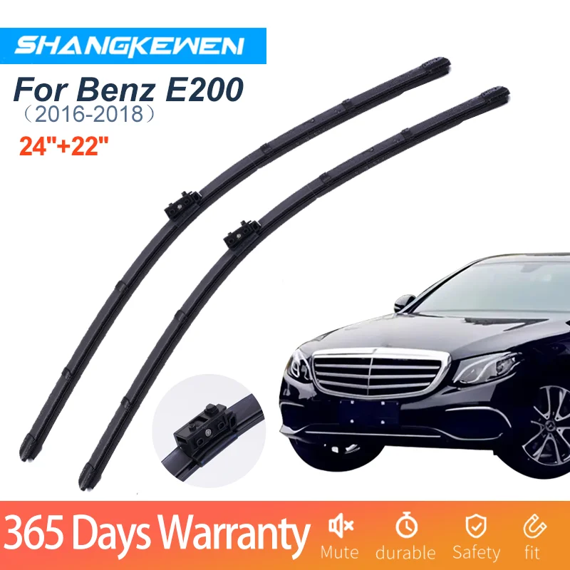 

Car Wipers Blade For Benz E200 Universal Frameless Noise Reduction Windshield Rubber ShangKeWen Wipers Mercedes-Benz Accessories