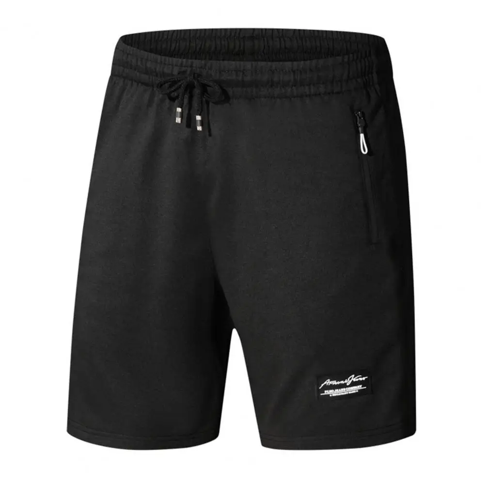 

Summer Men Shorts Drawstring Zipper Pockets Elastic Waist Sweatpants Deep Crotch Male Clothes 2023 Streetwear