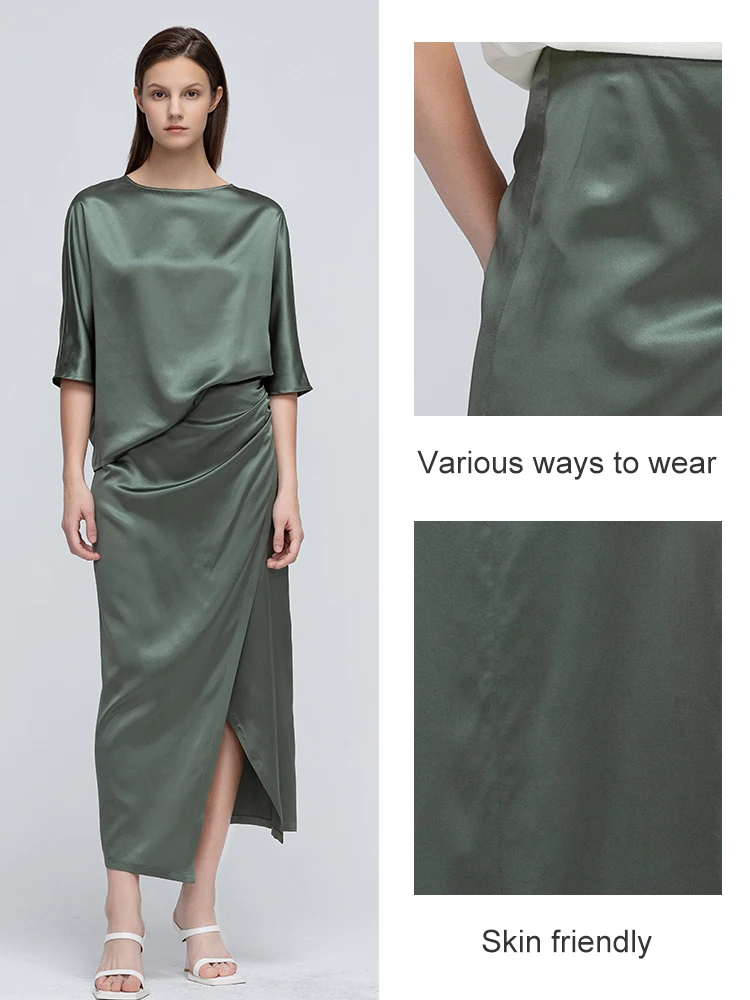 Рисунок 6 - Модная женская Однотонная юбка ZEAMOD 2023 из крепа