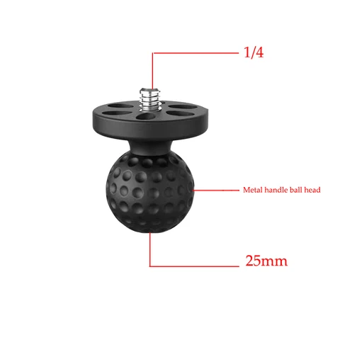 1-дюймовый адаптер с шаровой головкой, адаптер для штатива, крепления для Gopro 13/12/11/10/9 DJI OSMO Action 5/4 Insta360 X5/X4/3, винтовой адаптер