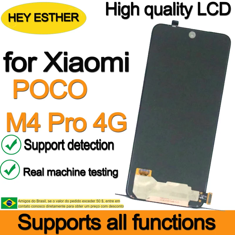 Cadre Central (middle Frame) Pour Xiaomi Poco M4 Pro 4G MZB0B5VIN - Neuf, Noir/gris/or