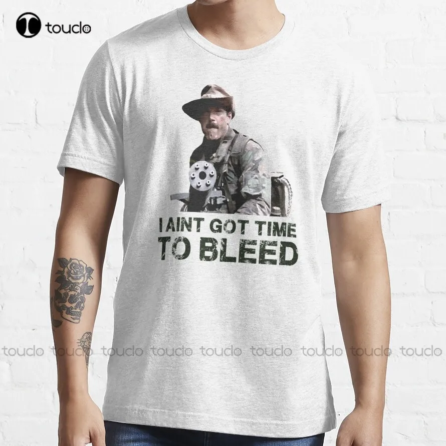 

Футболка Хищник I Aint с надписью «Time To кровообратить», женские футболки, индивидуальная футболка для подростков, унисекс, цифровая печать, искусственная кожа, все сезоны, хлопок