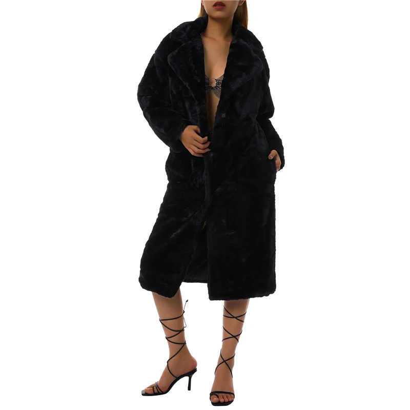 

Women's Long Sleeve Thermal Coat Cardigan Style Solid Color Tops Windproof Warm Outwear