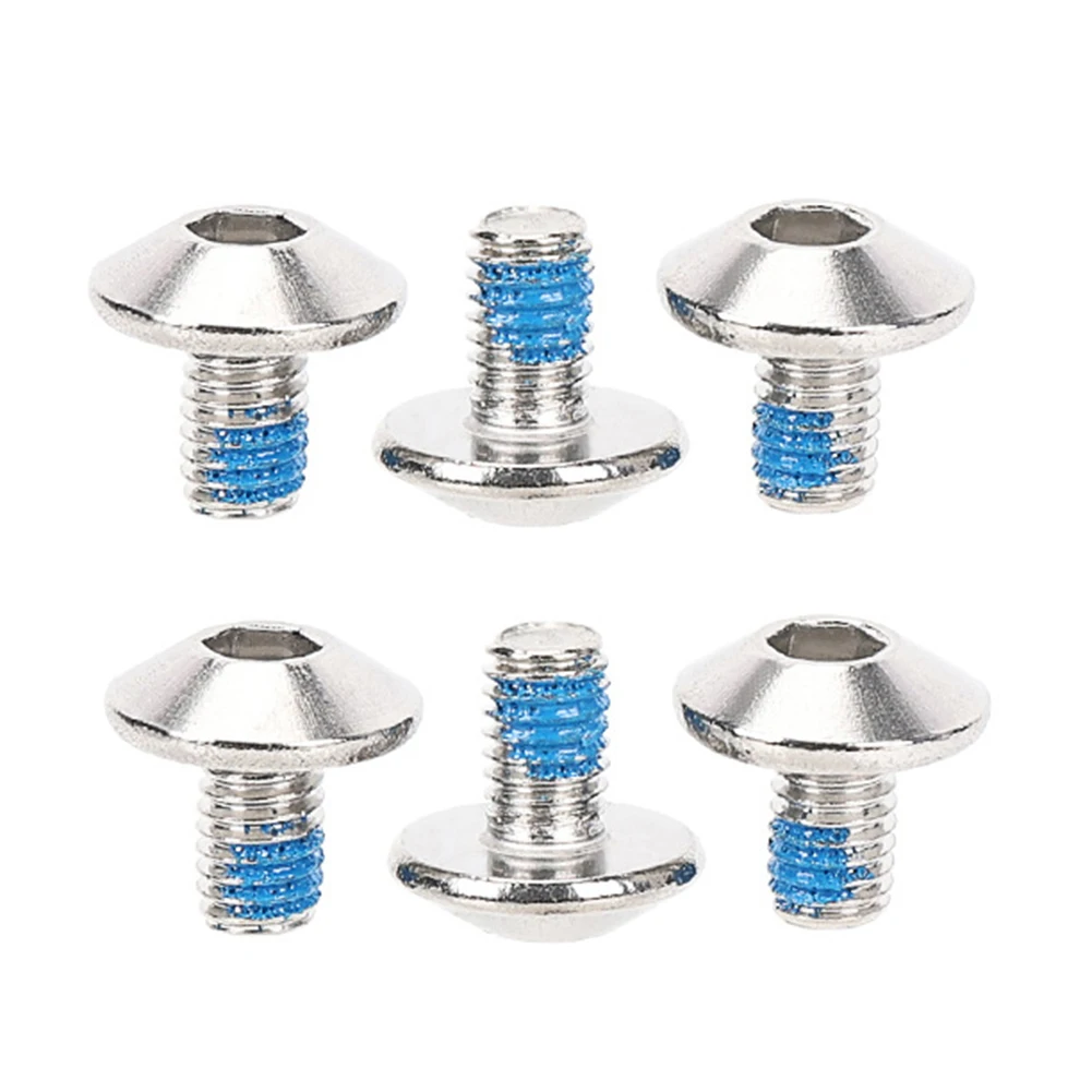 

6pcs Bike Pedal Cleat Bolts For-Shimano SPD-SL Stainless Steel Bicycle Screws Bike Lock Shoe Cleat Mounting Fixing Screws