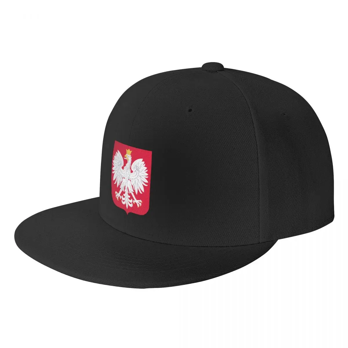 

Personalized Coat Of Arms Of Poland Baseball Cap Flat Skateboard Snapback Men Women's Adjustable Hip Hop Hats