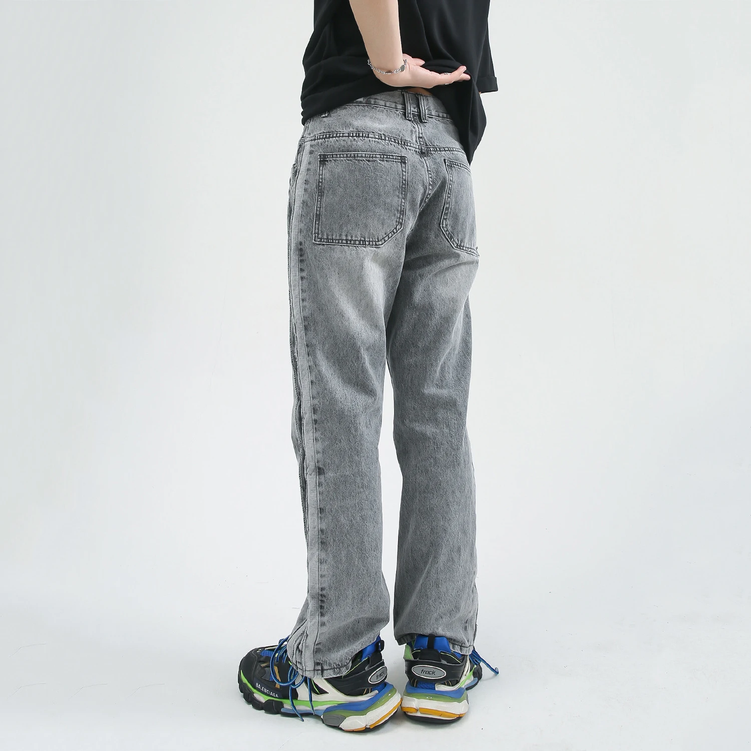 Men's Jeans Vintage Straight Casual Jeans Y2k Pants Straight Casual Hip Hop Men Clothing Brand Jeans Aesthetic Men Clothing