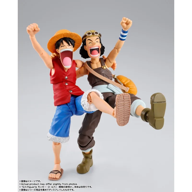 Фото Bandai в наличии, оригинальные S.H.Figuarts ONEPIECE, аниме USOPP-Romance Dawn, фигурки героев, игрушки, Коллекционная модель, подарки для детей №5