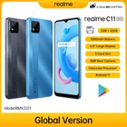 Смартфон realme C11, 2021 дюйма, 2 Гб ОЗУ, 32 Гб ПЗУ, HD +, большой дисплей 6,5 дюйма, 5000 мА  ч, Поддержка NFC AI-камера 8Мп
