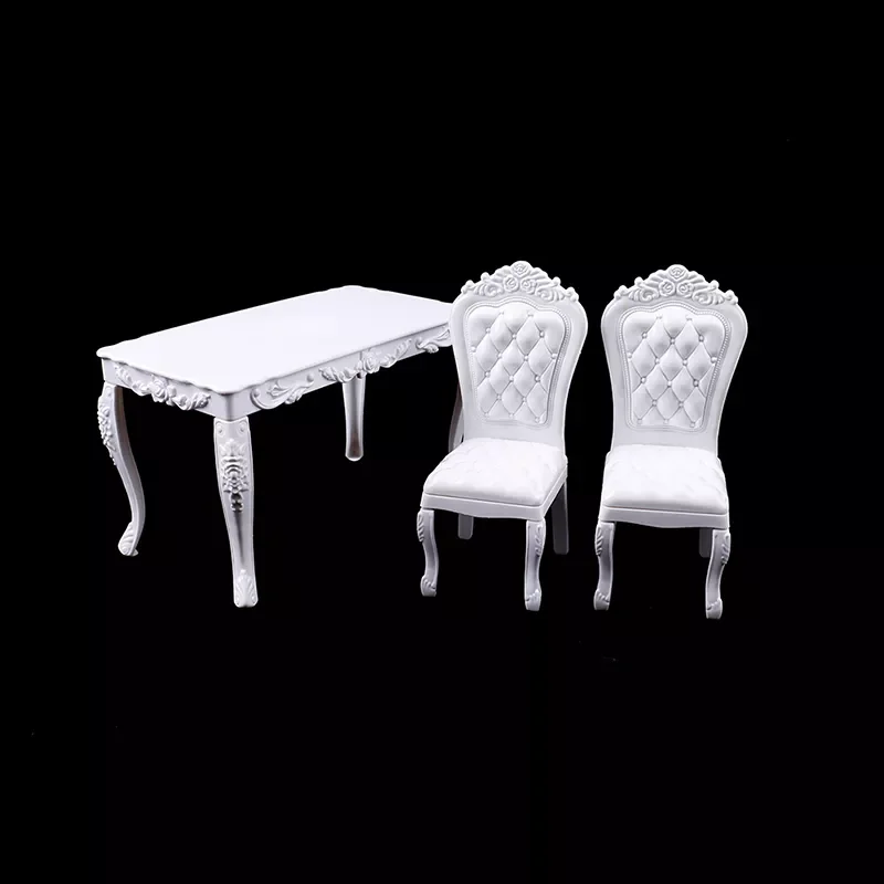 

House 1:6 Kitchen Furniture Dining Table Chair Computer Office Desk Chair For Dollhouse Decoration