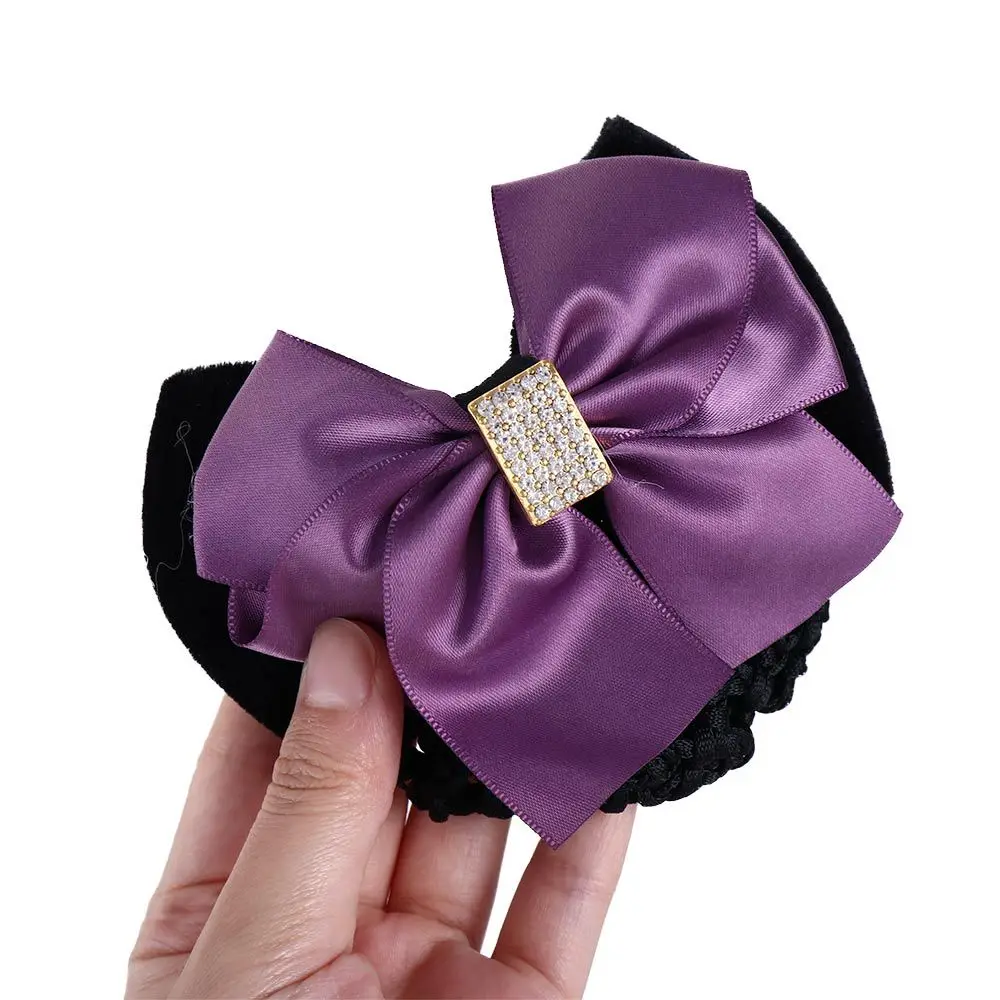 Головной убор элегантный большой бант отель медсестра циркон корейская булочка