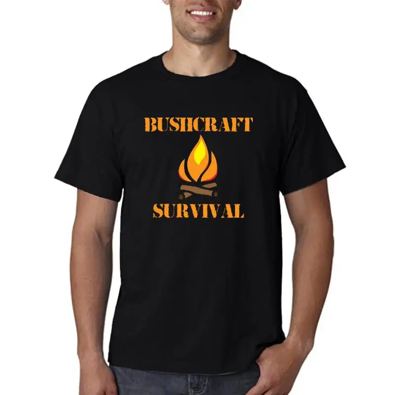 

MenS Bushcraft And Survival T Shirt Customized Cotton S-3Xl Standard Sunlight New Style Spring Letter Shirt