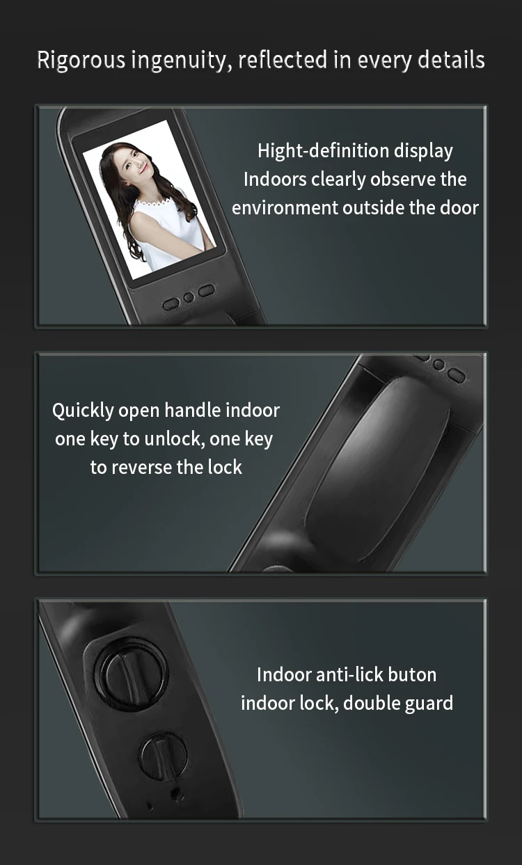 Заводская цена интеллектуальная камера Умный дом замок дверь Цифровой Пароль
