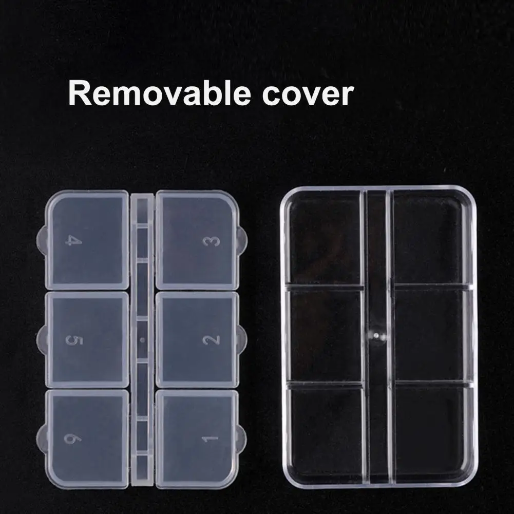 5 шт. пластиковые органайзеры для сережек и гвоздей