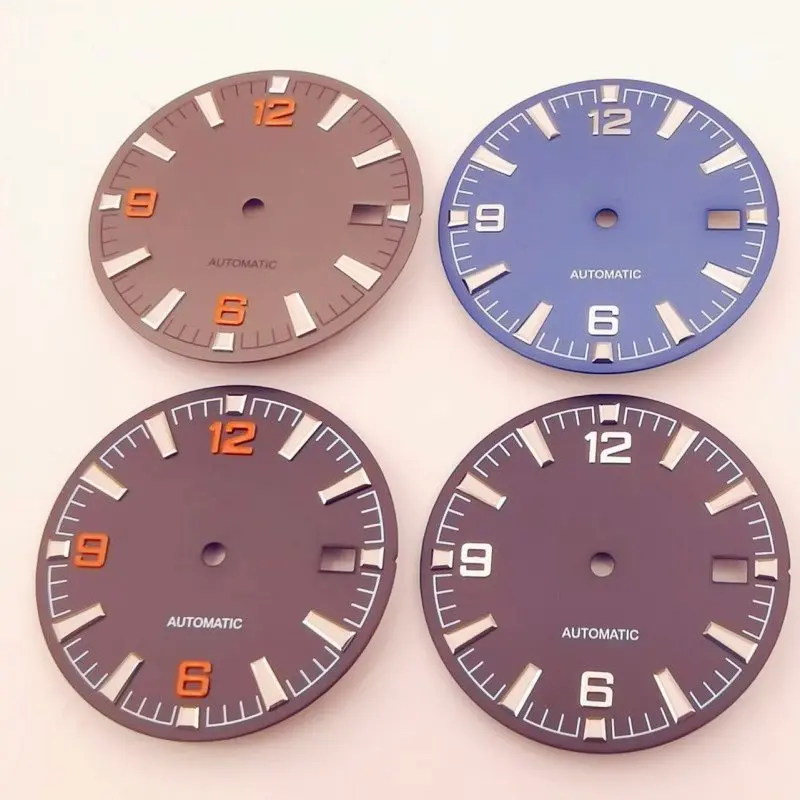 Mod 31mm Green Luminous 369 Number Sterile Watch Dial with Hand Fit for NH35 NH36 Movement Sea 600 Watch