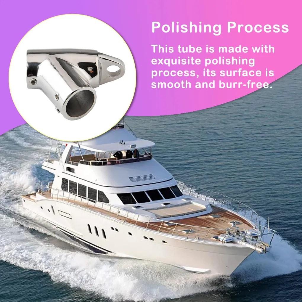 

Морские трубки из нержавеющей стали для лодки, фитинги, сменная труба, направляющая, поручни, профессиональный угловой адаптер для яхты