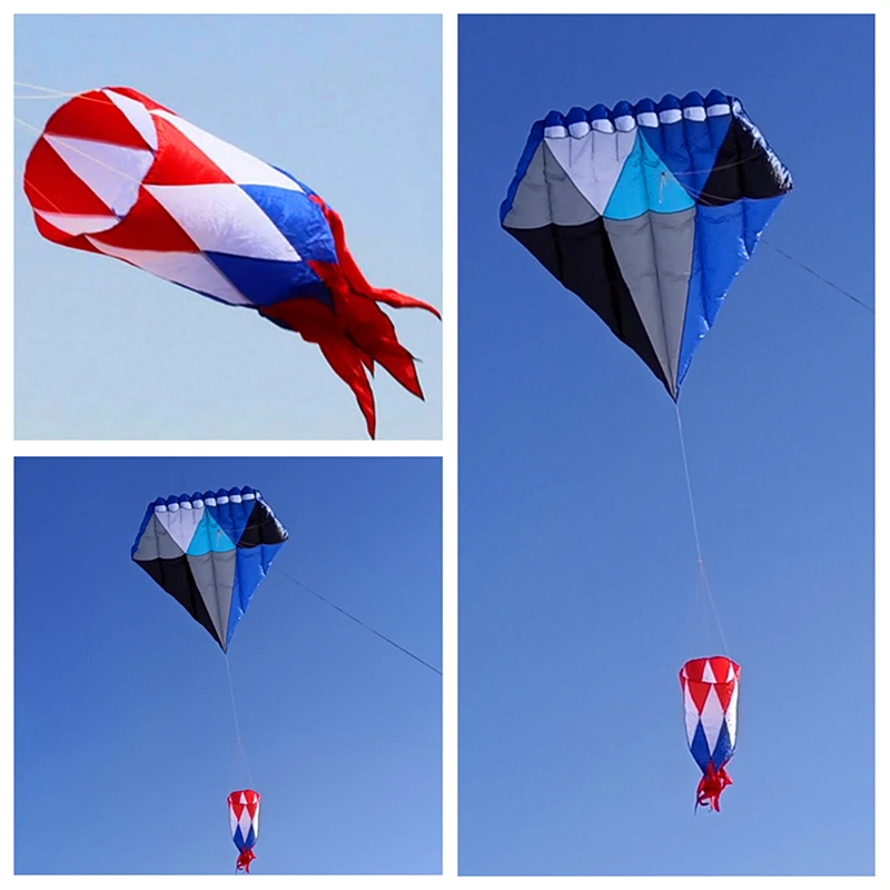 Бесплатная доставка 3 м большой мягкий воздушный змей с синими бриллиантами