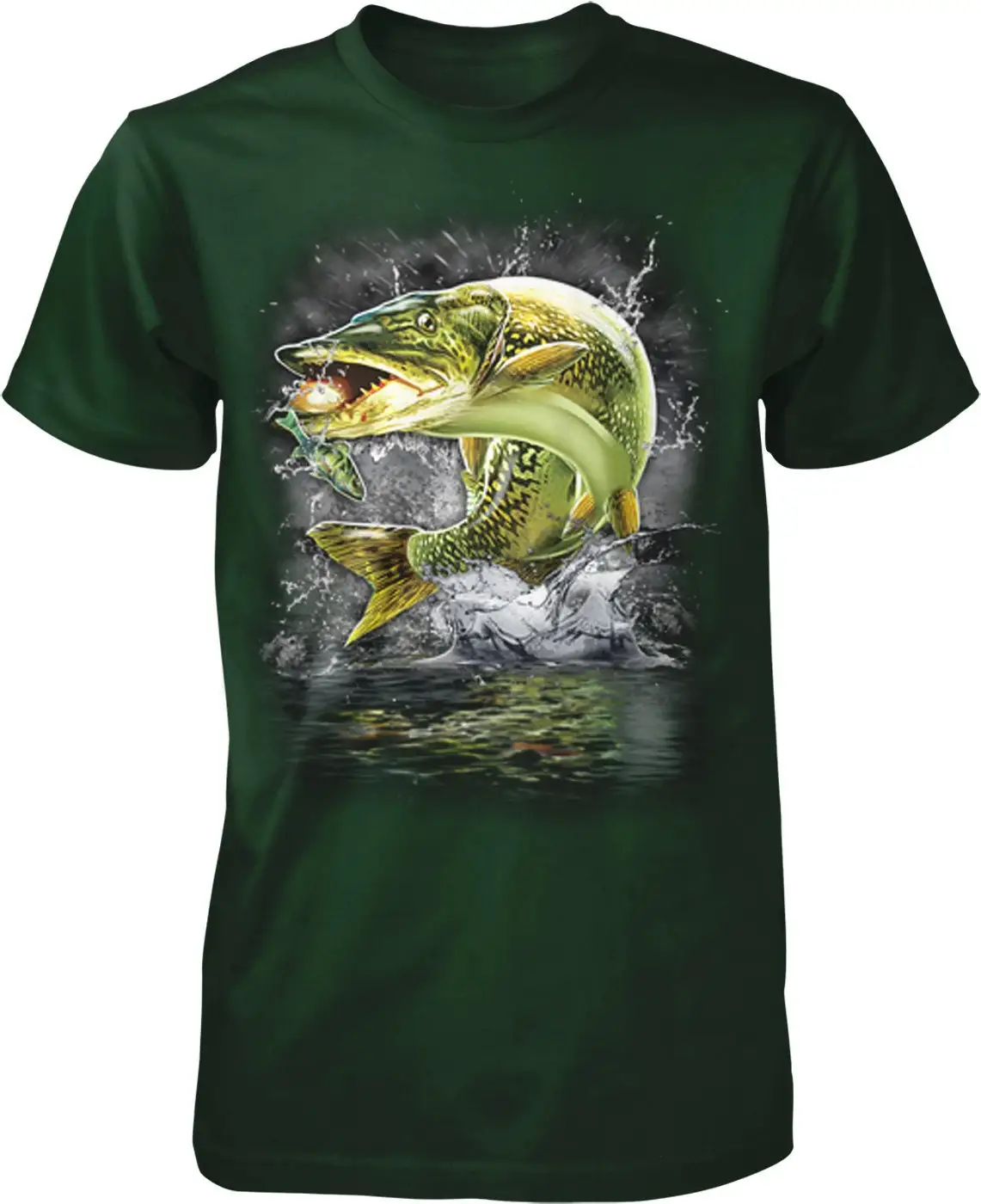 Мужская футболка Musky Muskie Muskellunge Fly Fishing HOOD_00297