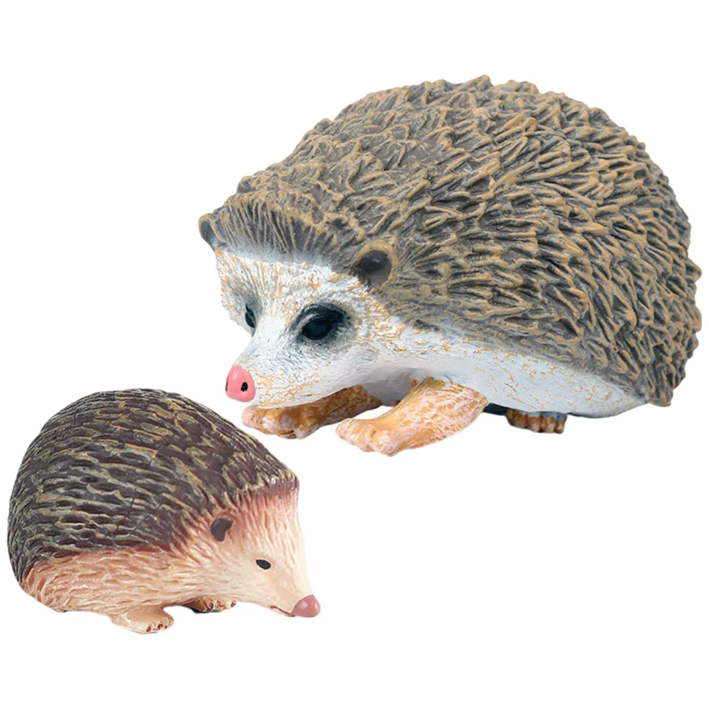 

2Pcs Garden Hedgehog Ornament Decorative Hedgehog Figurine Outdoor Hedgehog Garden Decoration