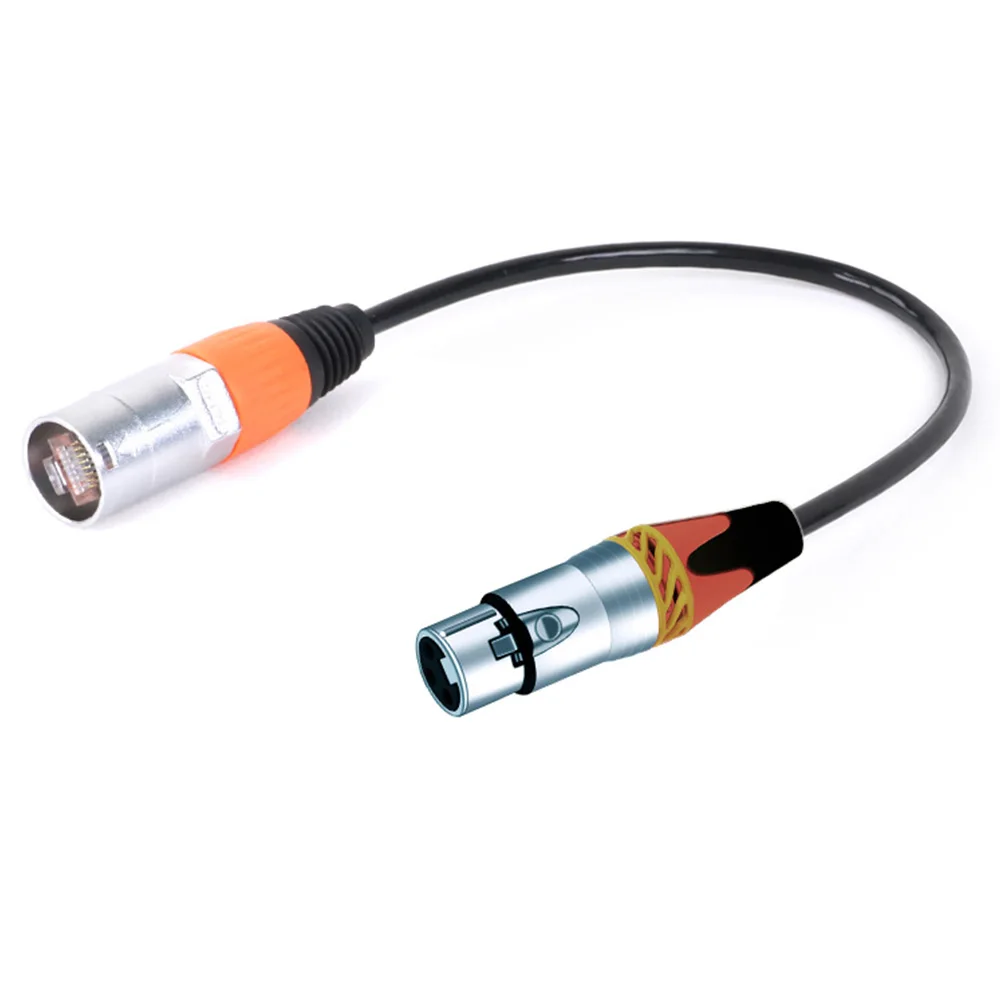 Кабель-удлинитель 3Pin XLR типа Мама к водонепроницаемому UTP RJ45 8P8C CAT5/5E папа