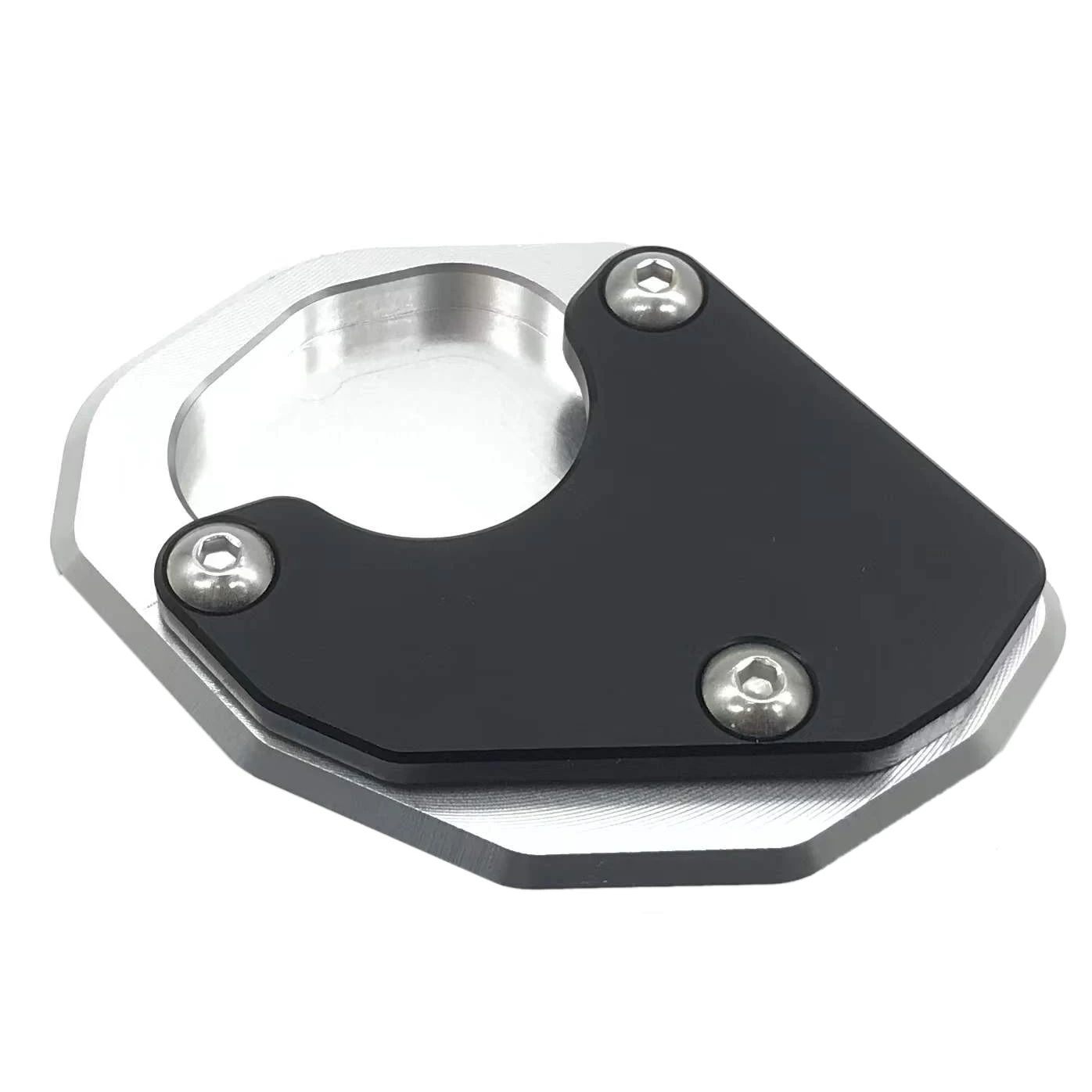 

For Trident 660 2021 2022 Motorcycle Kickstand Foot Side Stand Extension Enlarge Pad Support Plate Black