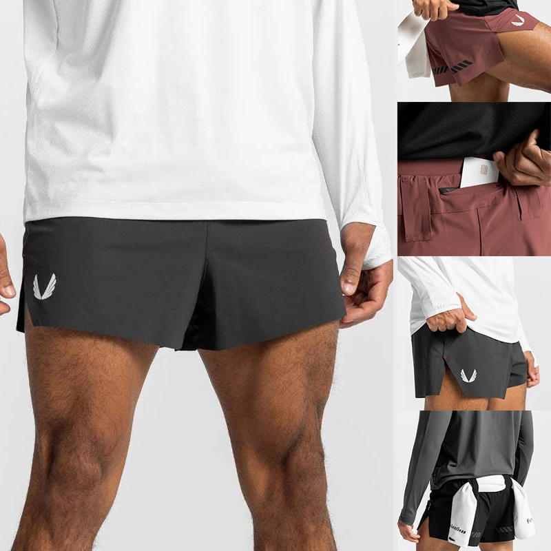 

Шорты мужские спортивные быстросохнущие, воздухопроницаемые эластичные Пляжные штаны с принтом для отдыха на открытом воздухе, бега, тренировок, летние