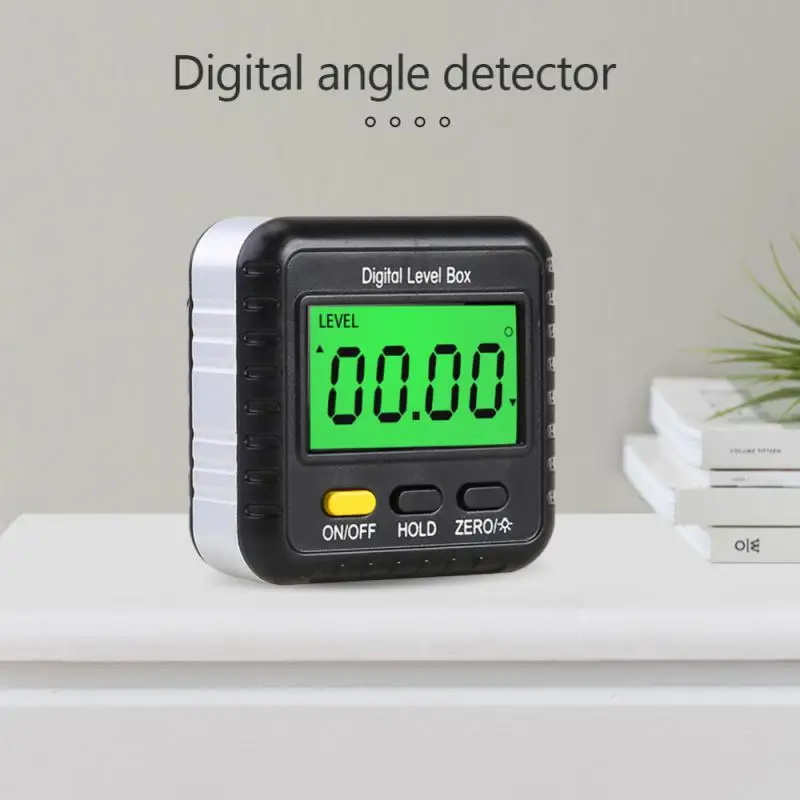 

Electronic Protractor Digital Inclinometer 0-360 Aluminum Alloy Digital Bevel Box Angle Gauge Meter Magnets Base Measuring Tool