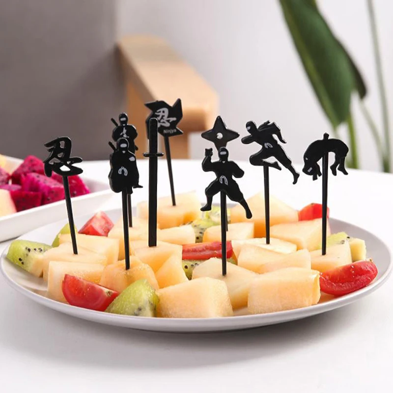 

9 шт./набор, вилки для фруктов в стиле ниндзя