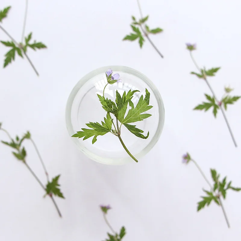 120 шт. искусственная Герань для dii стебель цветок гербарий смола карта закладки