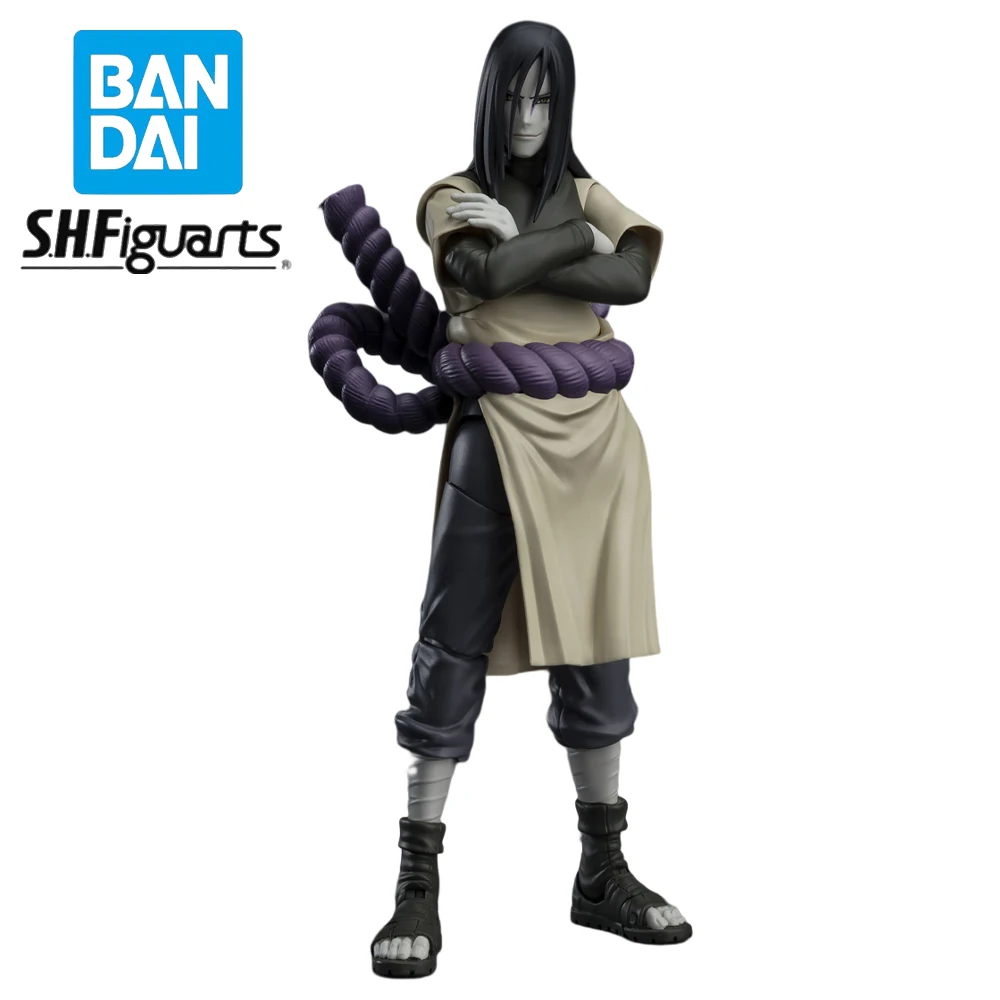 

Фигурка Naruto Uchiha, фигурка орочимару, Оригинальные фигурки Bandai S.H. Фигуртс, коллекционные модели кукол из ПВХ в коробке, коллекционная игрушка