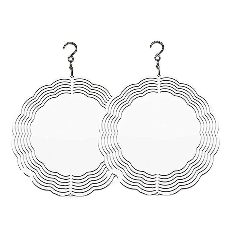 

10-дюймовый сублимационный Спиннер, заготовки, 3D Спиннеры, подвесной Спиннер для дома и улицы, украшение для сада