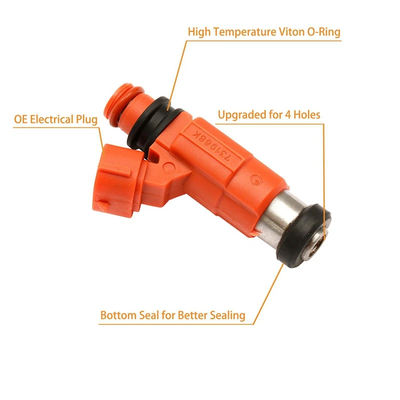 Аксессуары для Mercury 115 Efi 4-тактный топливный инжектор 4 шт. 880887T 1 детали впрыска