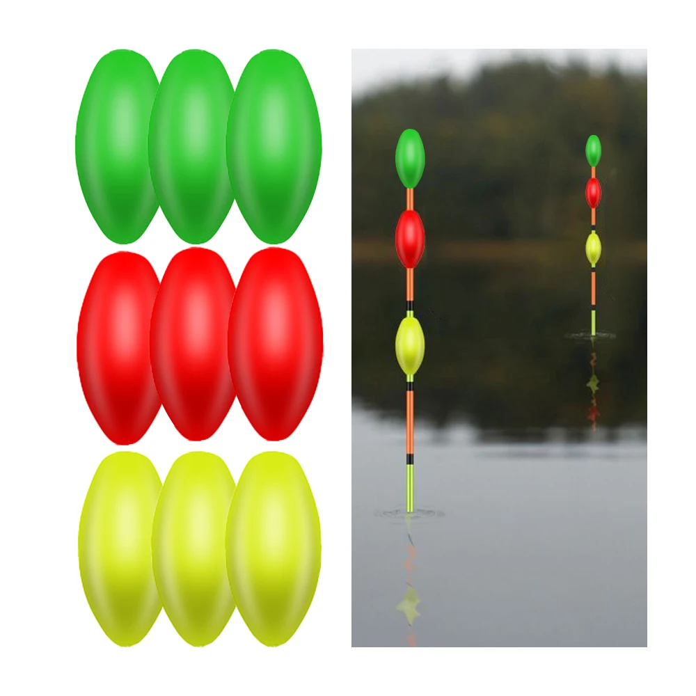 

EVA Eye-catching Bean Fishing Float Fluorescent Drift Ball Foam Hit Indicator Fishing Float Buoyancy Ball Fishing Accessories