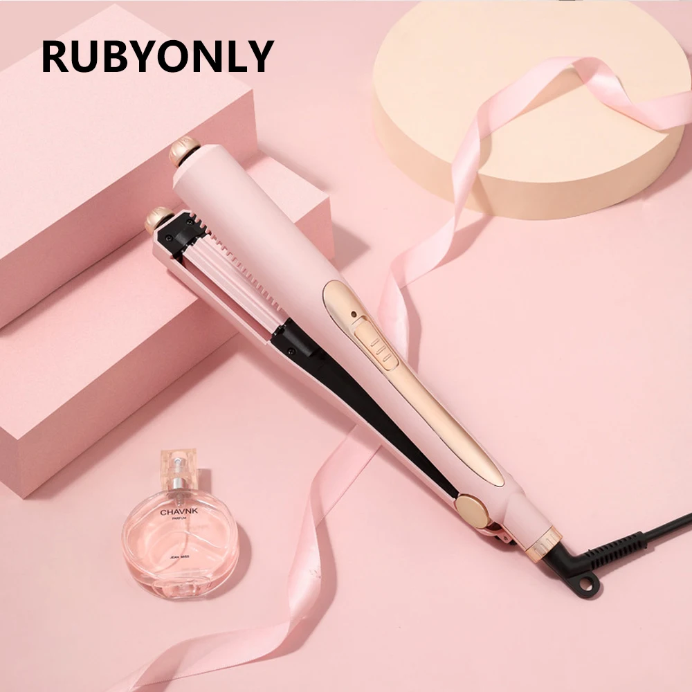 

Hot Hair Straighteners Brush Women Hair Styler Curling Iron Electric Hot Comb Straightener Fast Heating Curler Hair Caring Tools