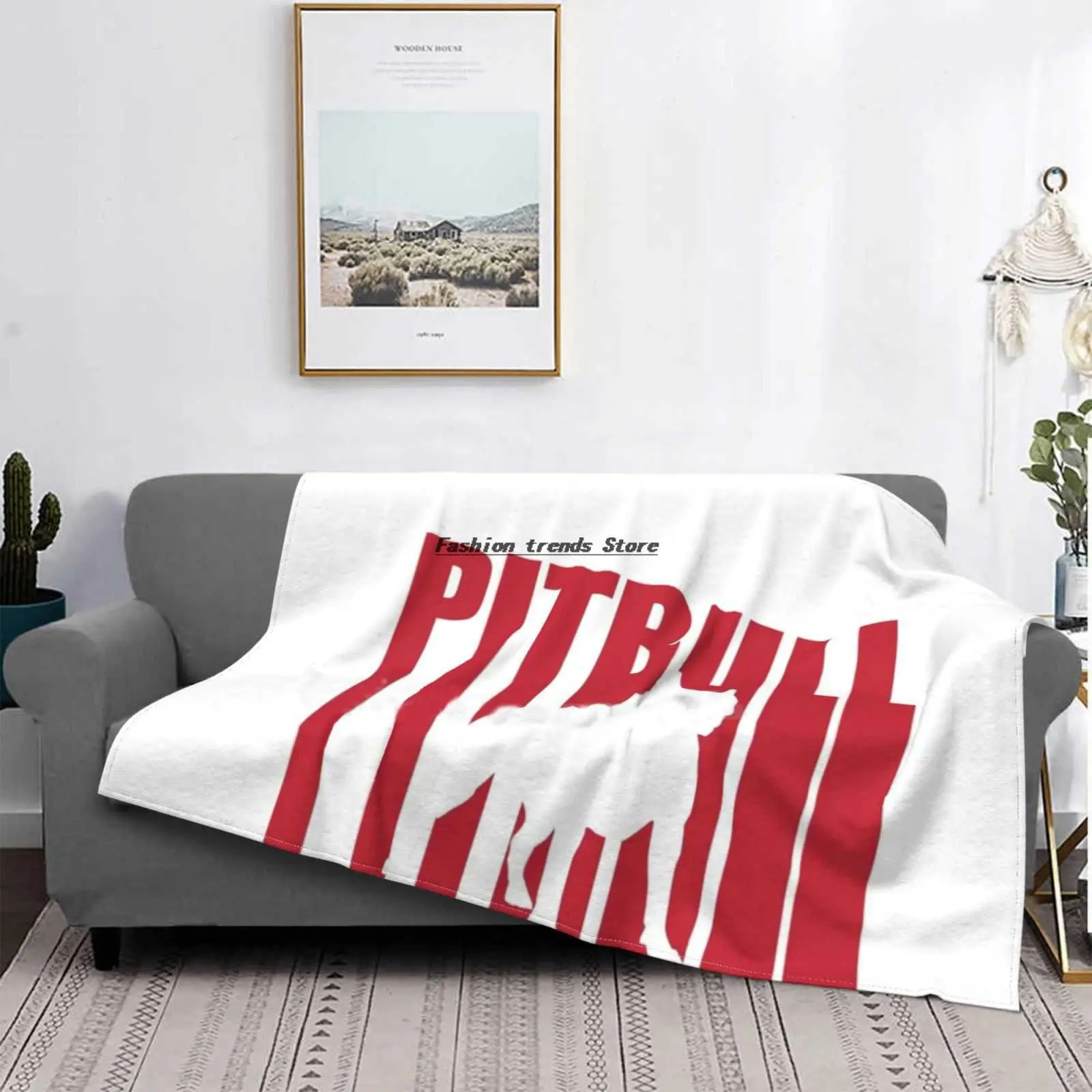 

Pit Bull Shirt Super Warm Soft Blankets Throw On Sofa/Bed/Travel French Bulldog French Bulldog Bulldog Frenchie Pet Cute Logo