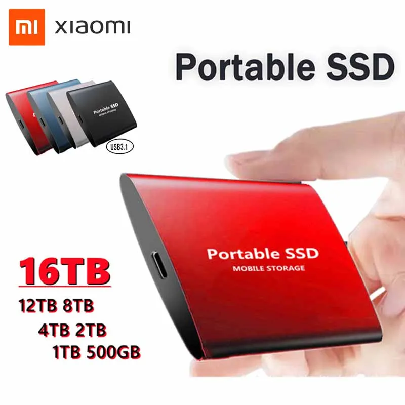 

Portable USB 3.0 SSD Mobile Solid State Drive 16TB4tb Storage Device Hard Drive Computer Mobile Hard Drives Solid State Disk