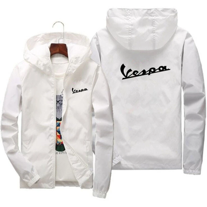 Vespa логотип автомобиля весна-лето Мужская Новая Солнцезащитная одежда модный