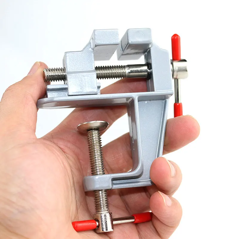 

Mini Bench Vise DIY Tools Mini Bench Vice Aluminum Alloy Small Bench Pliers Workbench Vise Clamp Table Bench