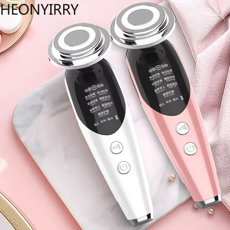 

NEW2023 7 in 1 Face Lift Devices RF Microcurrent Skin Rejuvenation Facial Massager Light Therapy Anti Aging Wrinkle Beauty Appar