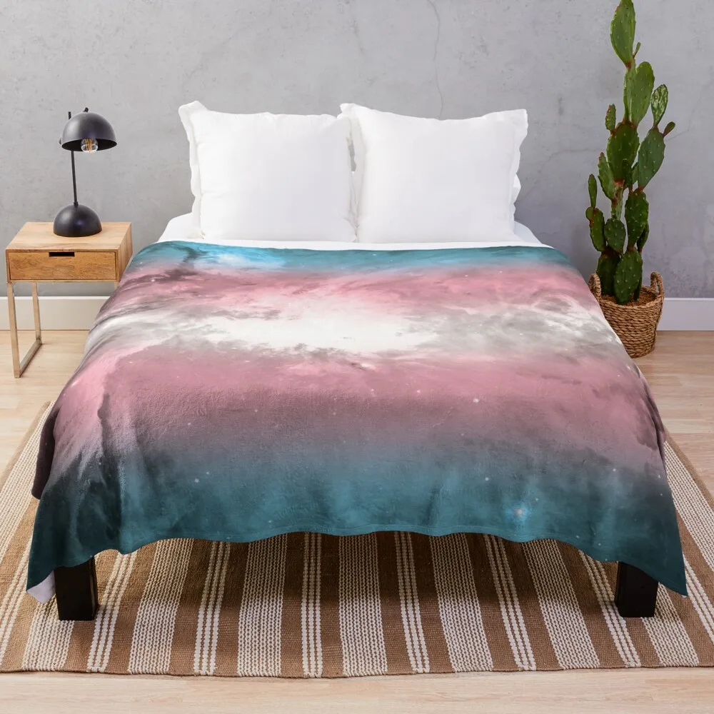 

Transgender Pride Nebula Throw Blanket blanket stitch blanket designer blankets Large blanket