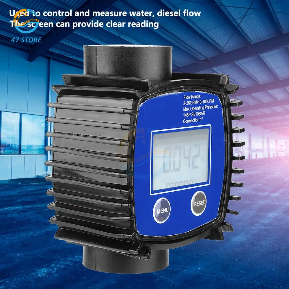 

Turbine Diesel Oil Fuel Flow Meter K25 Water Flow Meter LCD Flow Meter Fuel Pump Pipeline Liquid Flow Meter Sensors 2.3-3.3V