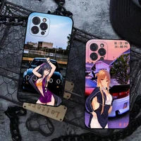 anime girl jdm sports car drift phone case for iphone 11 12 13 mini pro max 8 7 6 6s plus x 5 se 2020 xr xs funda case