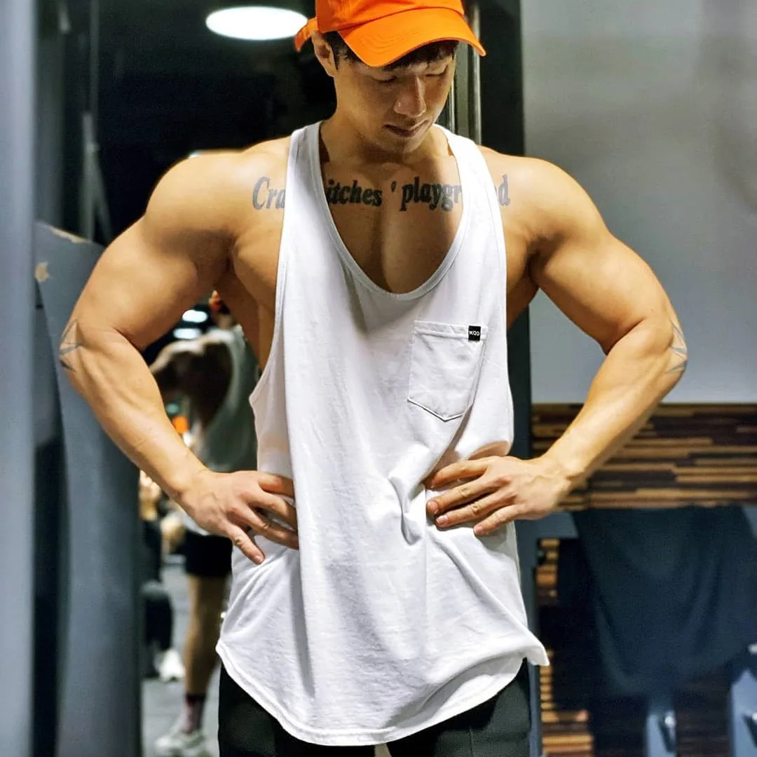 

Мужской летний спортивный жилет Dr. Trend в Корейском стиле из модала, Мужская свободная футболка без рукавов для фитнеса