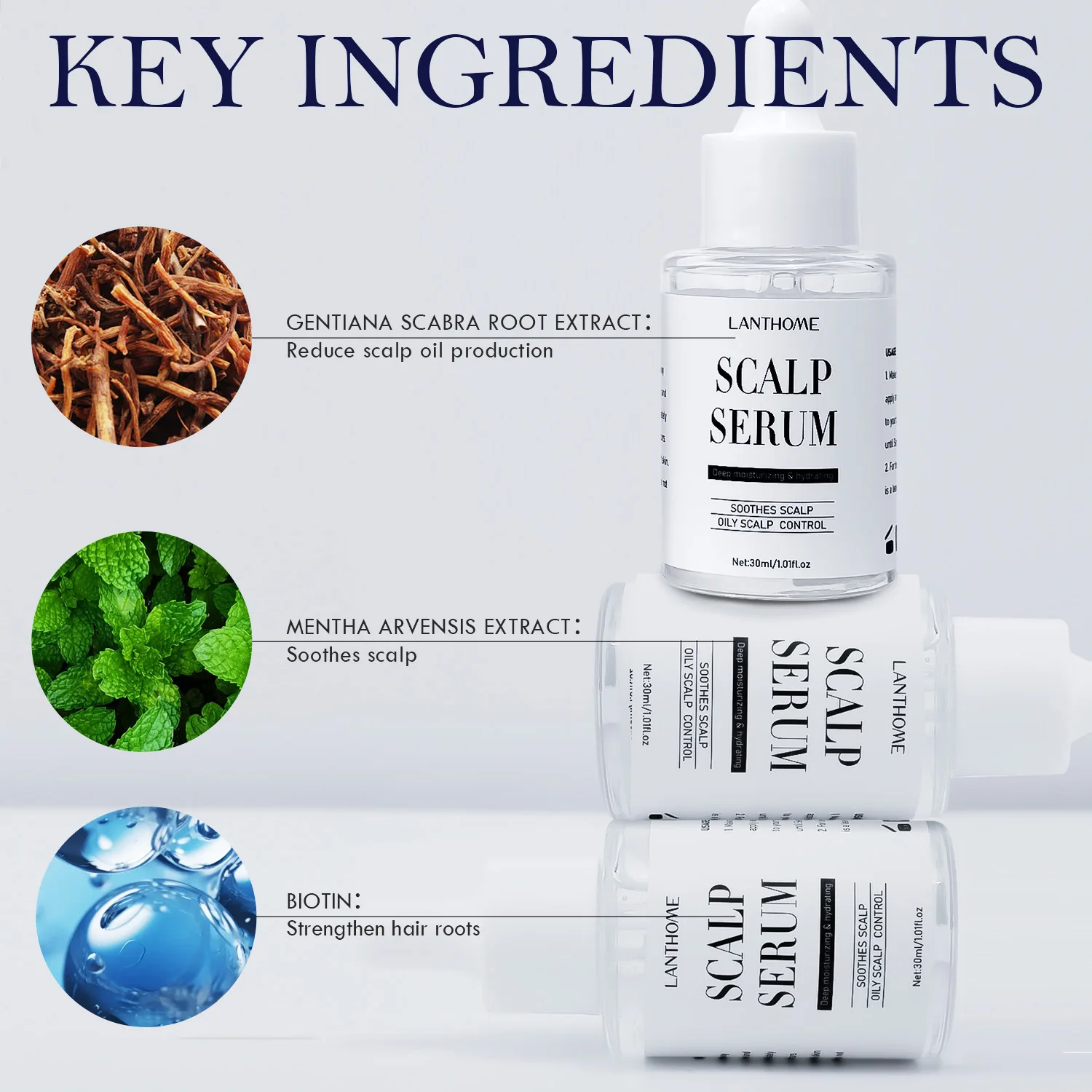 Рекомендую LANTHOME Эссенция для кожи головы Глубоко увлажняющее и успокаивающее