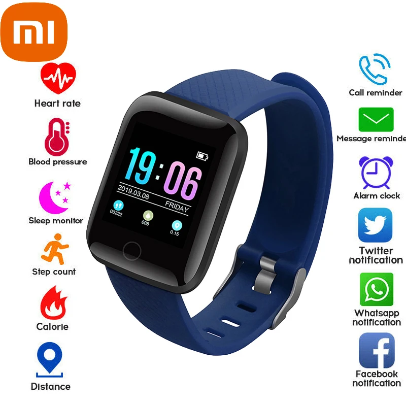 

Xiaomi Smartwatch Ladies Mens Children Smart Wearable Device Fitness Tracker Digital Wristwatch Anti-Lost Clock for Android IOS