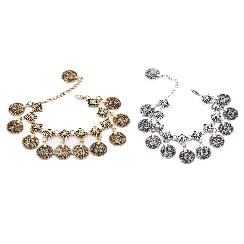 

Bohemian Coin Anklet Barefoot Sandals For Women Beach Ankle Chain Ankle Jewelry