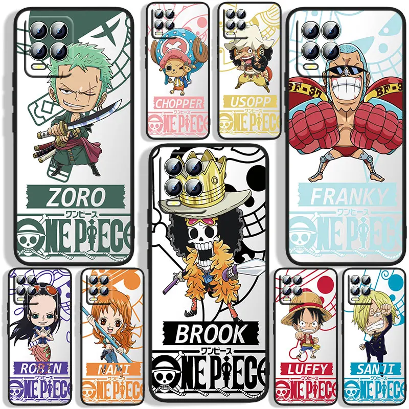 

Anime One Piece Character Phone Case For OPPO Realme C2 C3 C11 C20 C21 C21Y Q3S Q5i X2 X3 GT Neo2 GT2 GT Neo3 Pro Black Silicone