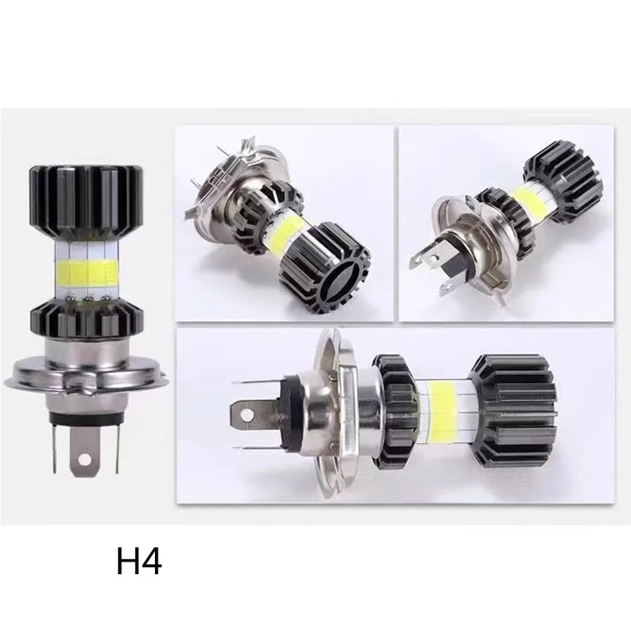 1 шт. 10000LM H4 светодиодная мотоциклетная фара H6 BA20D P15D линза CSP белый желтый Hi Lo Beam