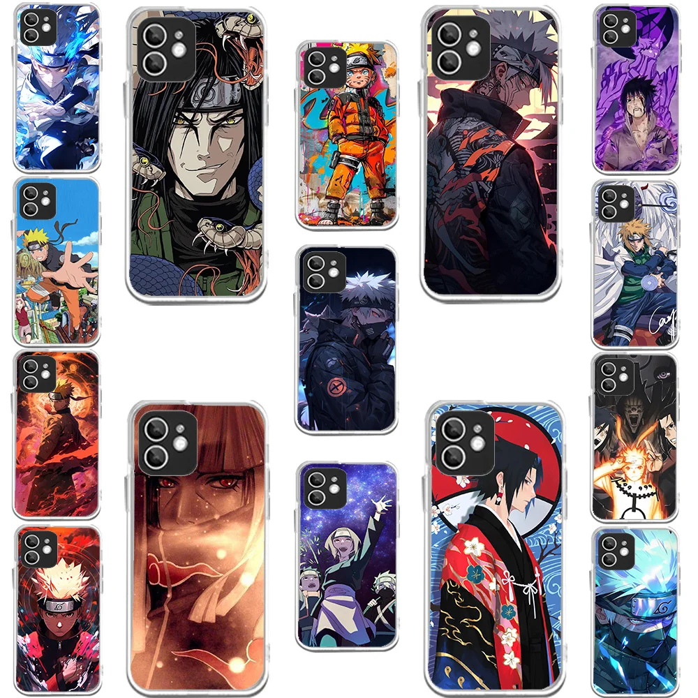 WDA-24 N-Naruto Transparent Silicone Case For Samsung A30 34 35 52 54 55 72 M21 23 30 31 33 53 S24 Plus Ultra