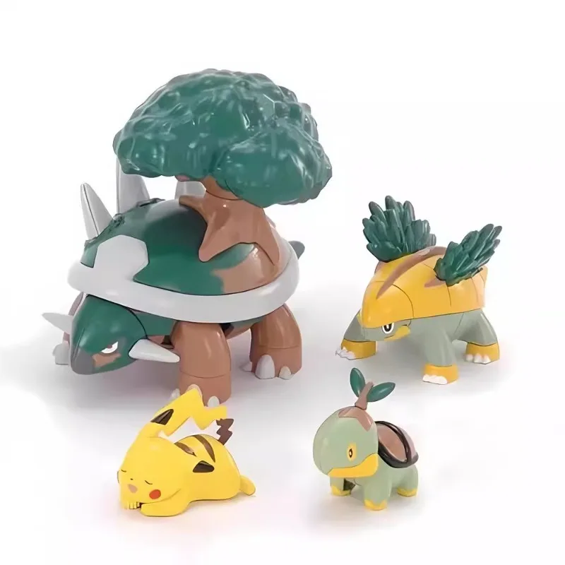 Bandai оригинальный Pokemon аниме Infernape Evolution Set Empoleon Torterra фигурка в сборе модель игрушки